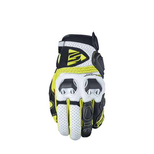 FIVE SF-2 GLOVES - WHITE/FLUO YELLOW MOTO NATIONAL ACCESSORIES PTY sold by Cully's Yamaha