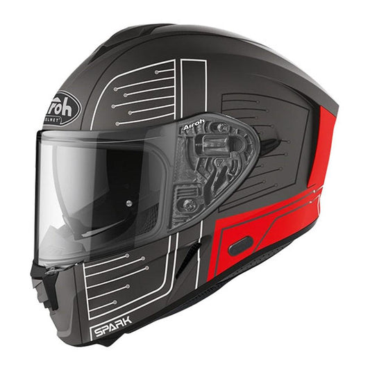 AIROH SPARK CYRCUIT HELMET - MATT RED MOTO NATIONAL ACCESSORIES PTY sold by Cully's Yamaha