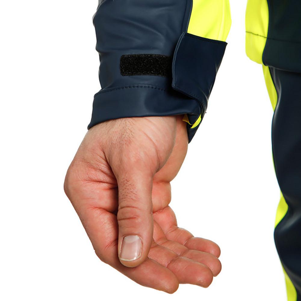 DAINESE STORM 2 UNISEX JACKET - BLACK IRIS/FLUO YELLOW MCLEOD ACCESSORIES (P) sold by Cully's Yamaha