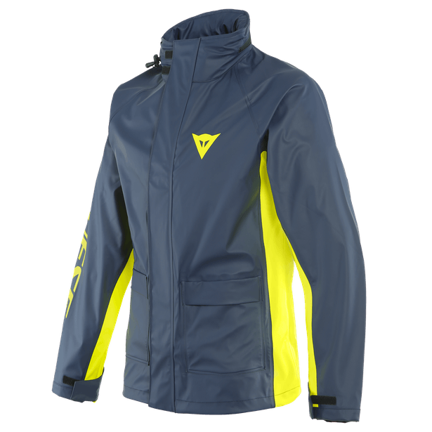 DAINESE STORM 2 UNISEX JACKET - BLACK IRIS/FLUO YELLOW MCLEOD ACCESSORIES (P) sold by Cully's Yamaha