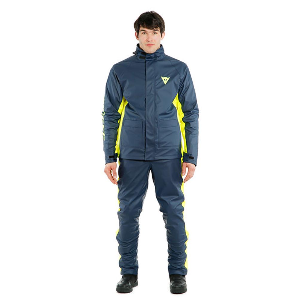 DAINESE STORM 2 UNISEX JACKET - BLACK IRIS/FLUO YELLOW MCLEOD ACCESSORIES (P) sold by Cully's Yamaha