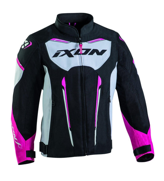 IXON STRIKER AIR KID JACKET - BLACK/WHITE/FUCHSIA CASSONS PTY LTD sold by Cully's Yamaha
