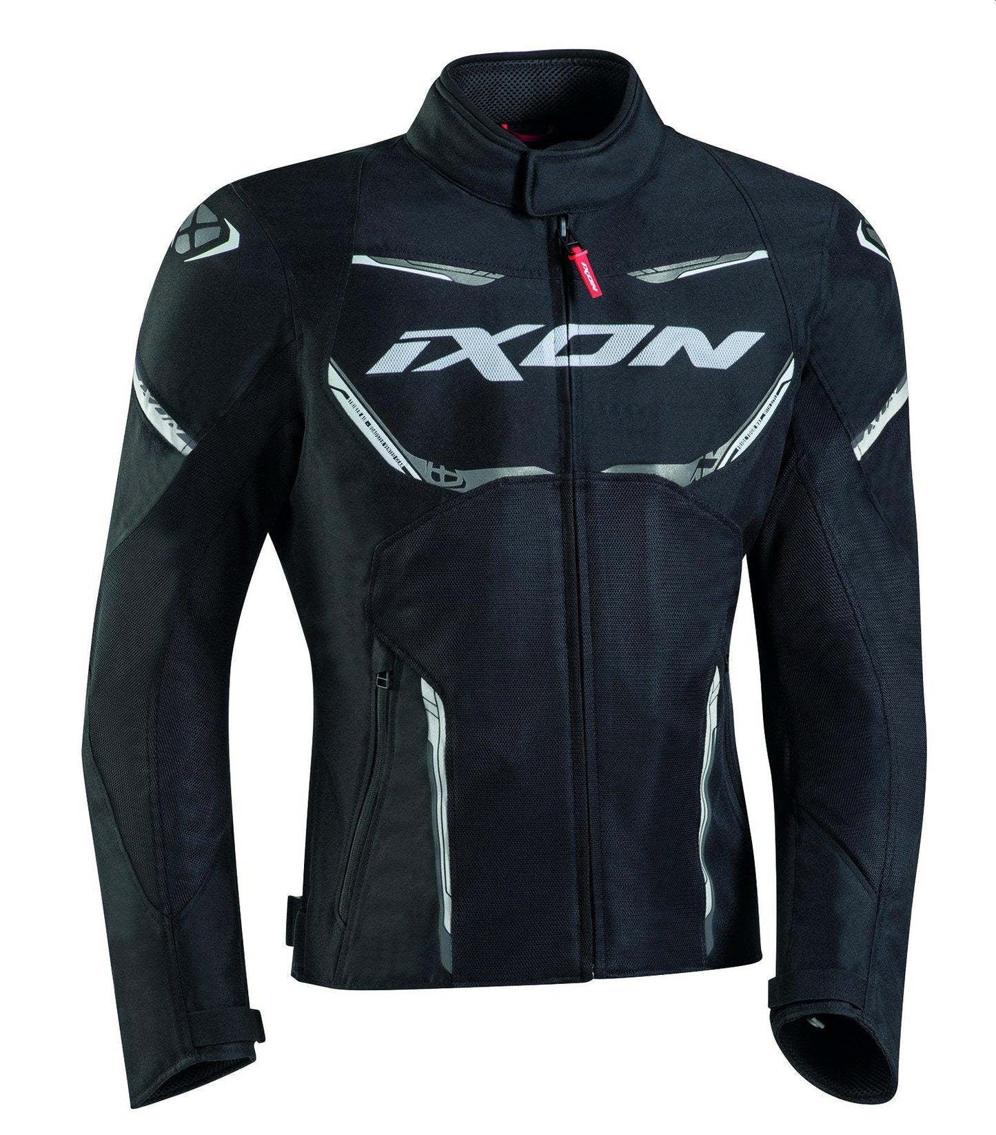 IXON STRIKER AIR WP JACKET - BLACK/WHITE CASSONS PTY LTD sold by Cully's Yamaha