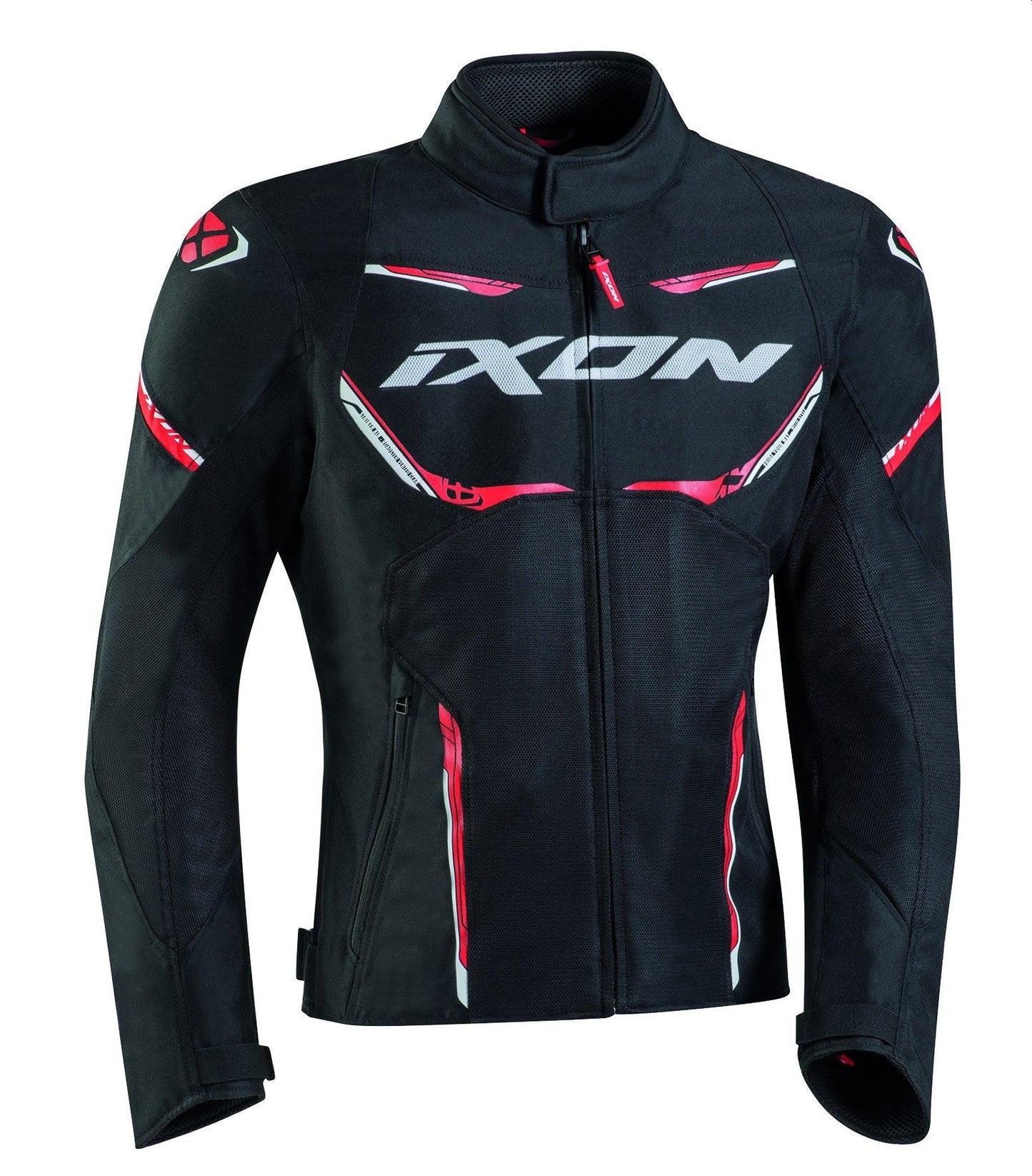 IXON STRIKER AIR WP JACKET - BLACK/RED/WHITE CASSONS PTY LTD sold by Cully's Yamaha