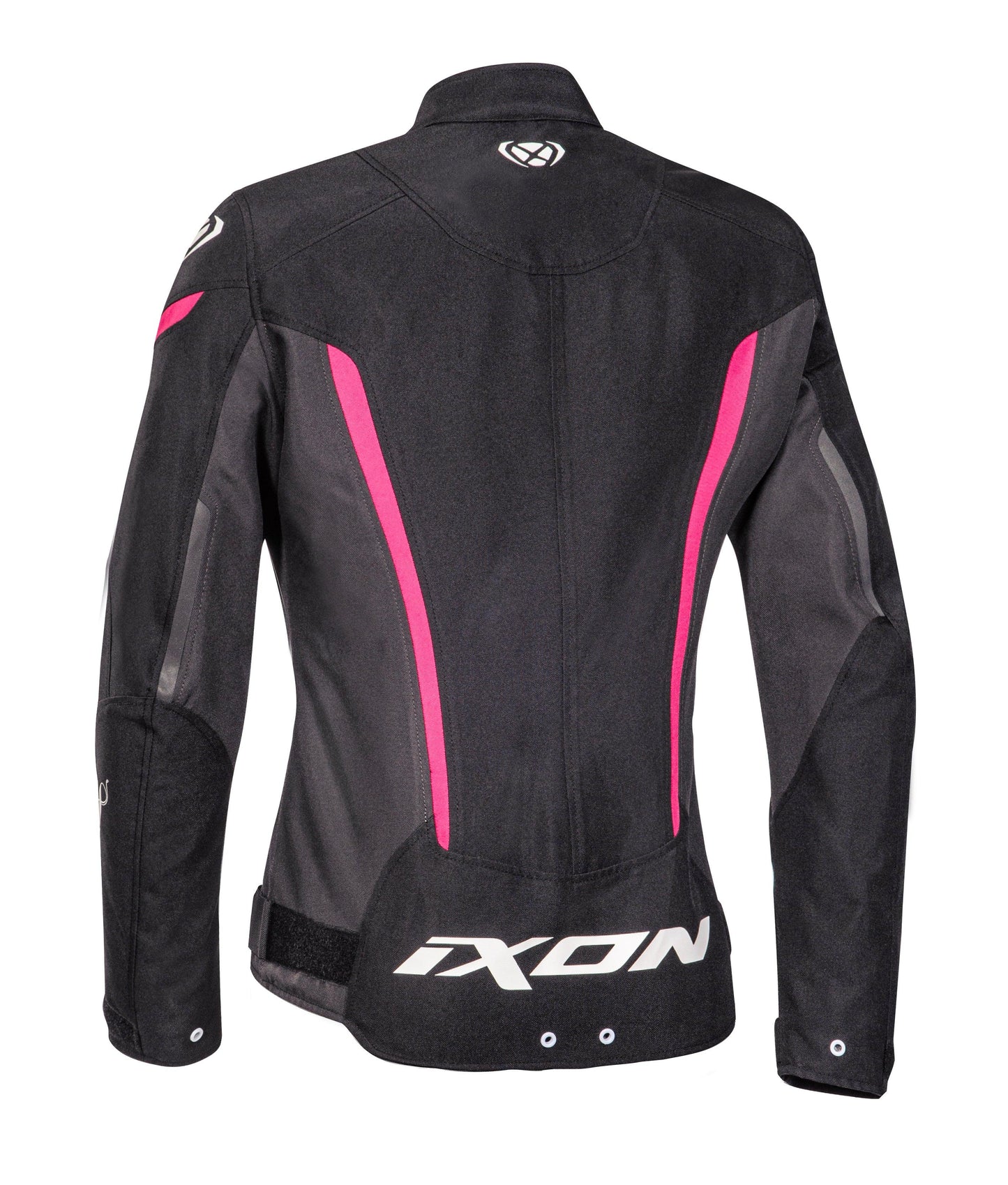 IXON STRIKER LADY JACKET - BLACK/ANTHRACITE/FUCHSIA CASSONS PTY LTD sold by Cully's Yamaha