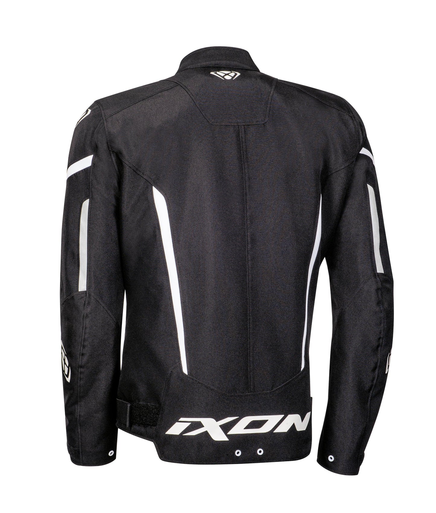 IXON STRIKER JACKET - BLACK/WHITE CASSONS PTY LTD sold by Cully's Yamaha