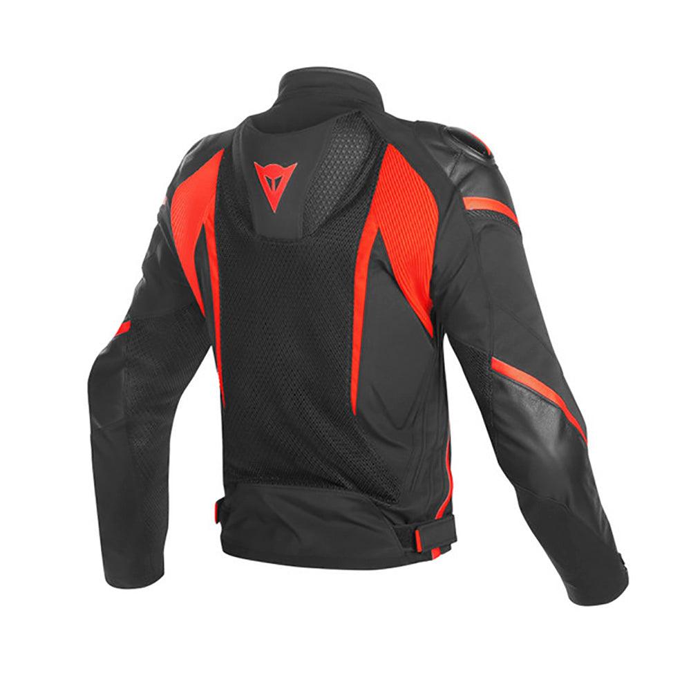 DAINESE SUPER RIDER D-DRY® JACKET - BLACK/FLUO RED MCLEOD ACCESSORIES (P) sold by Cully's Yamaha
