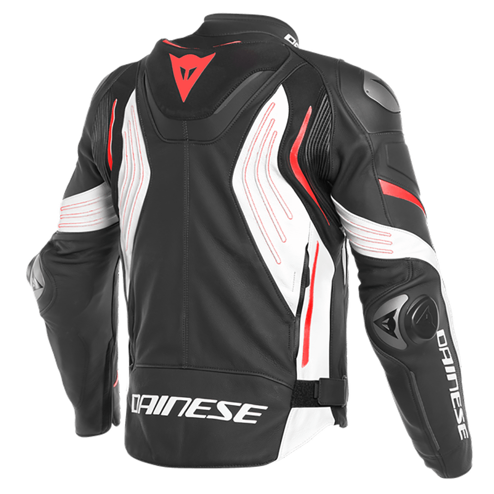 DAINESE SUPER SPEED 3 JACKET - BLACK/WHITE/FLUO RED MCLEOD ACCESSORIES (P) sold by Cully's Yamaha