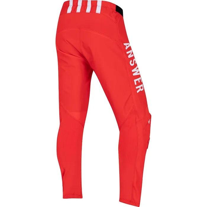 ANSWER SYNCRON MERGE YOUTH PANTS 2022 - RED/WHITE SERCO PTY LTD sold by Cully's Yamaha