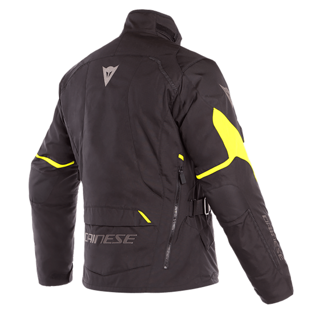 DAINESE TEMPEST 2 D-DRY® JACKET - BLACK/FLUO YELLOW MCLEOD ACCESSORIES (P) sold by Cully's Yamaha