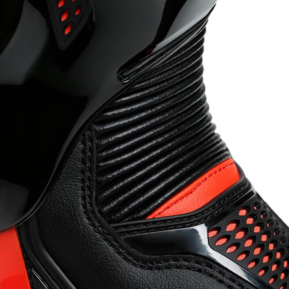 DAINESE TORQUE 3 OUT BOOTS - BLACK/FLUO RED MCLEOD ACCESSORIES (P) sold by Cully's Yamaha
