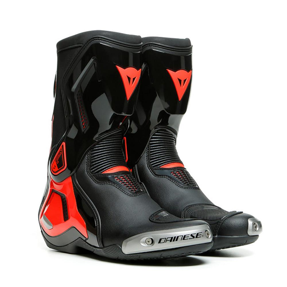 DAINESE TORQUE 3 OUT BOOTS - BLACK/FLUO RED MCLEOD ACCESSORIES (P) sold by Cully's Yamaha
