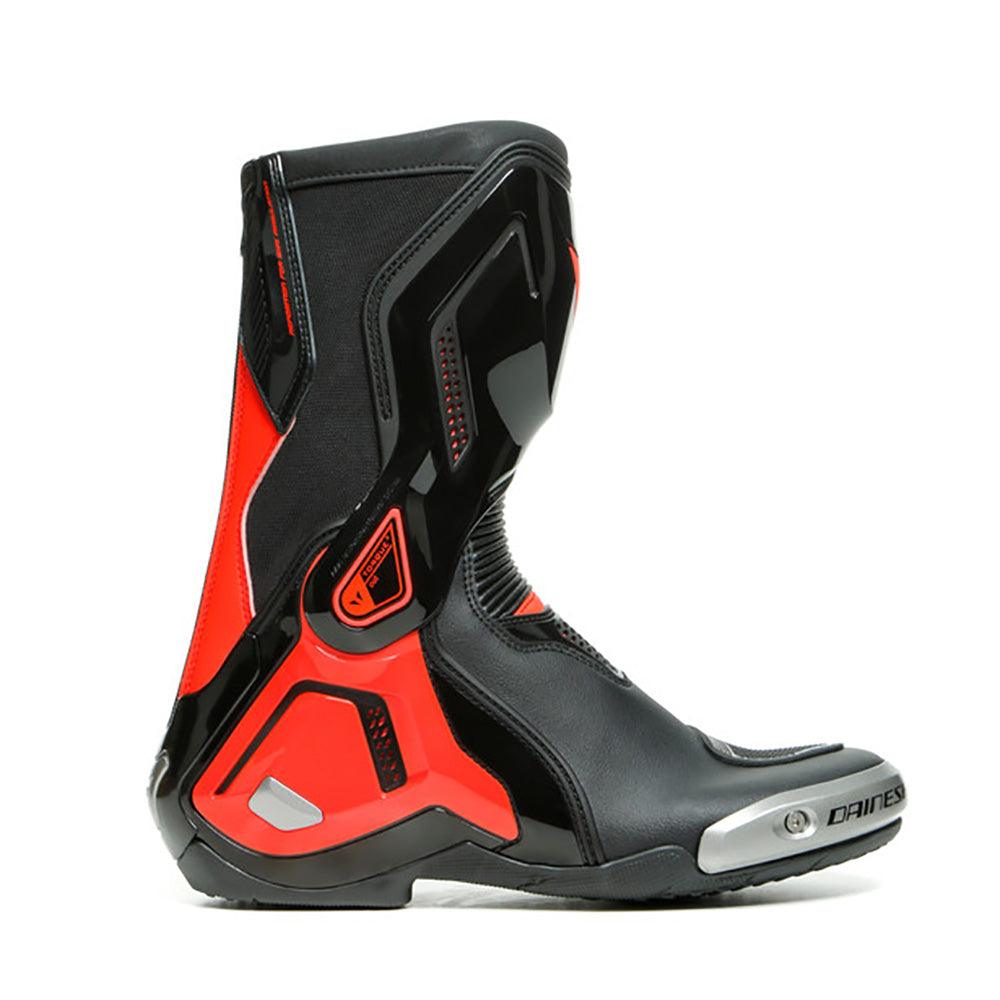DAINESE TORQUE 3 OUT BOOTS - BLACK/FLUO RED MCLEOD ACCESSORIES (P) sold by Cully's Yamaha