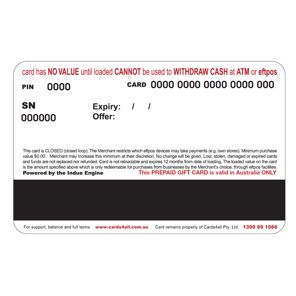 CULLYS YAMAHA GIFT CARD UNKNOWN sold by Cully's Yamaha