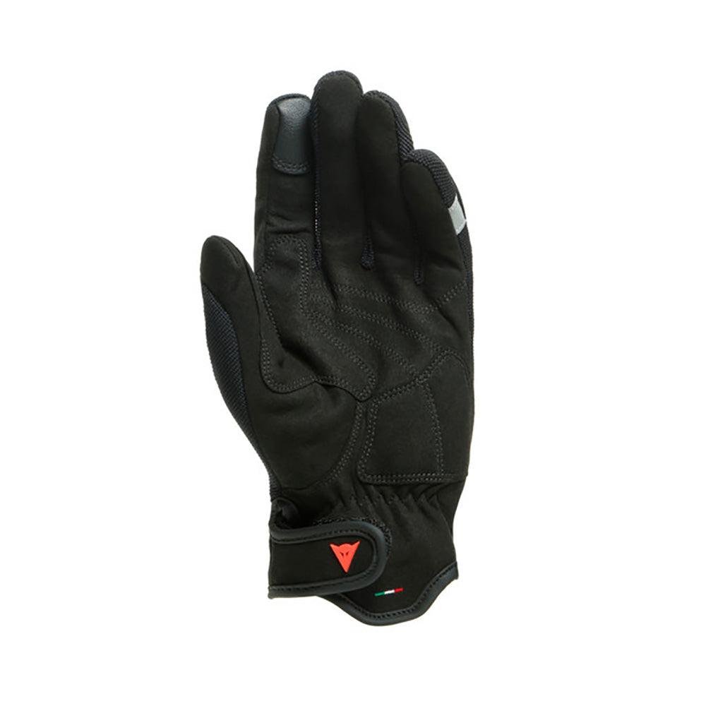 DAINESE VR46 CURB SHORT GLOVES - BLACK/ANTHRACITE/FLUO YELLOW MCLEOD ACCESSORIES (P) sold by Cully's Yamaha