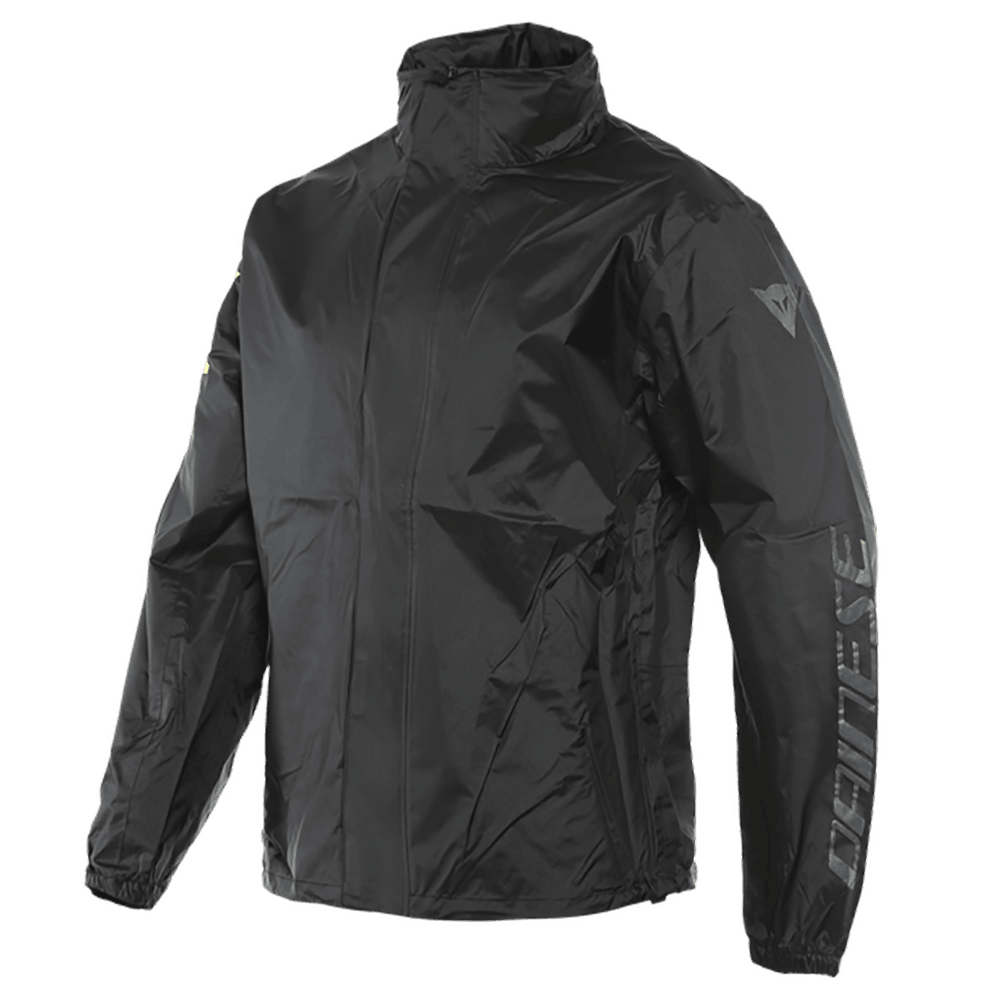 DAINESE VR46 RAIN JACKET - BLACK/FLUO YELLOW MCLEOD ACCESSORIES (P) sold by Cully's Yamaha