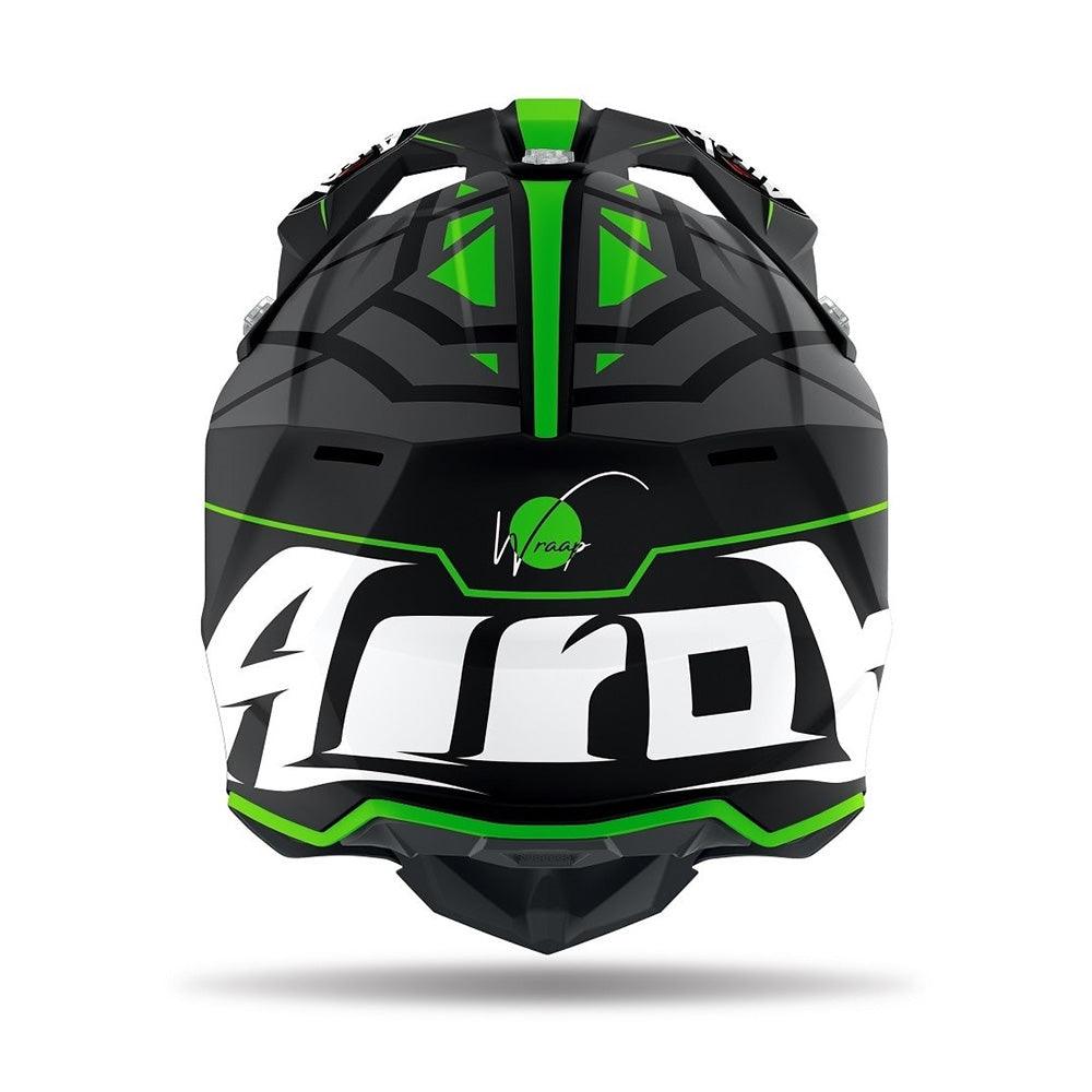 AIROH WRAAP HELMET - 'MOOD' GREEN MATT MOTO NATIONAL ACCESSORIES PTY sold by Cully's Yamaha