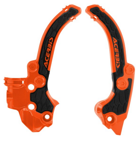ACERBIS X-GRIP FRAME GUARDS KTM SX 50 24-25 ORANGE-BLACK