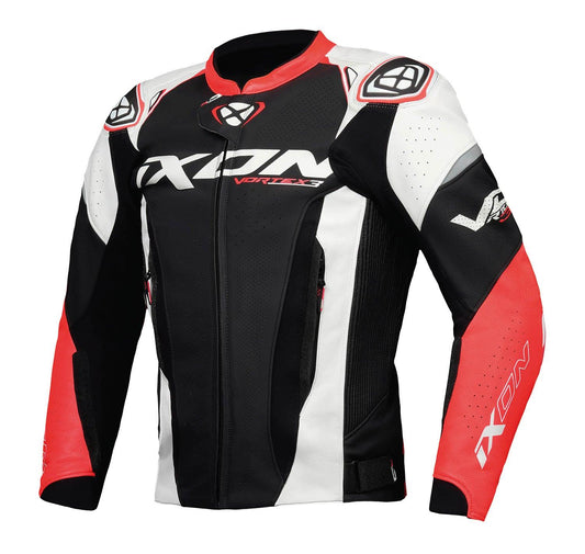 IXON VORTEX 3 JACKET - BLACK/WHITE/RED CASSONS PTY LTD sold by Cully's Yamaha