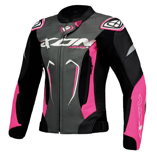 IXON VORTEX 3 LADIES JACKET - BLACK/PINK/WHITE CASSONS PTY LTD sold by Cully's Yamaha