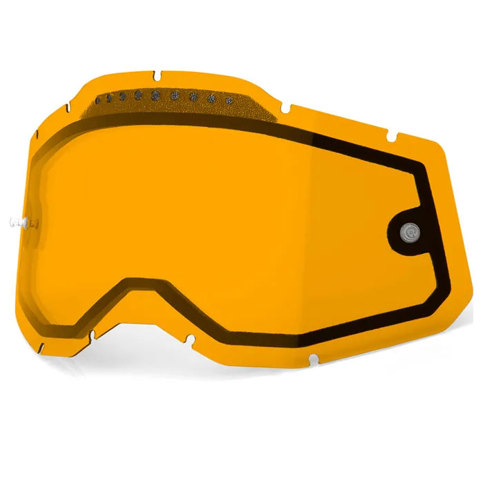 100% Racecraft 2, Accuri 2 & Strata 2 Vented Dual Pane Lens - Persimmon