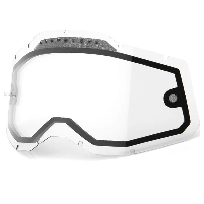 100% Racecraft 2, Accuri 2 & Strata 2 Vented Dual Pane Lens - Clear