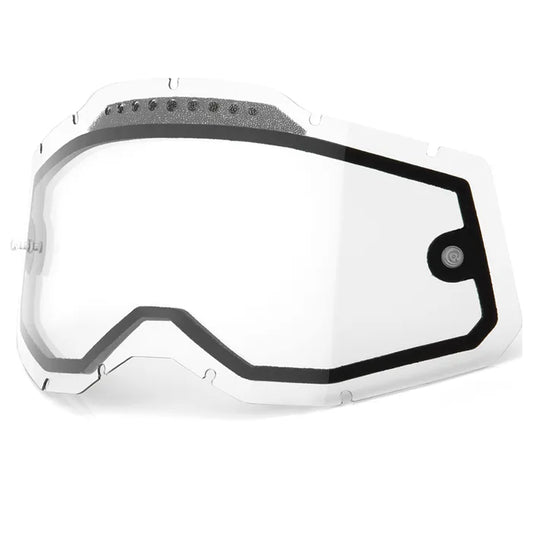 100% Racecraft 2, Accuri 2 & Strata 2 Vented Dual Pane Lens - Clear