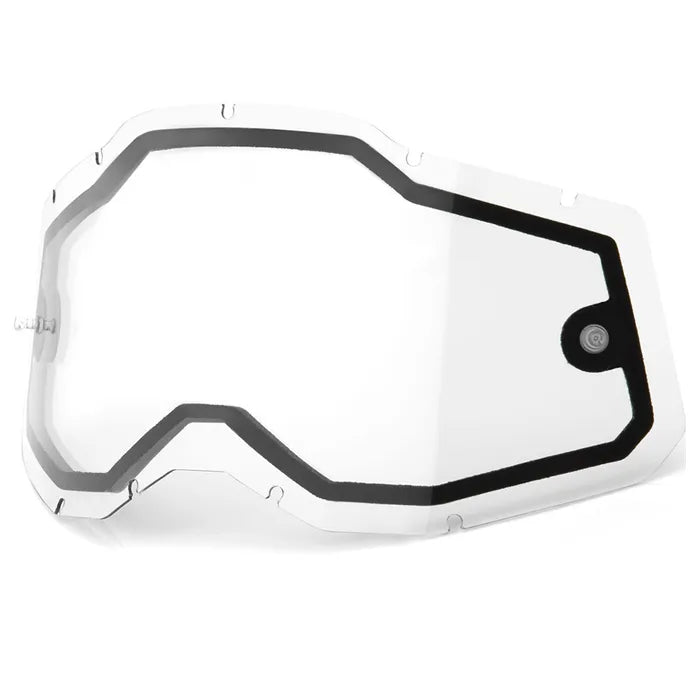 100% Racecraft 2, Accuri 2 & Strata 2 Dual Pane Lens - Clear