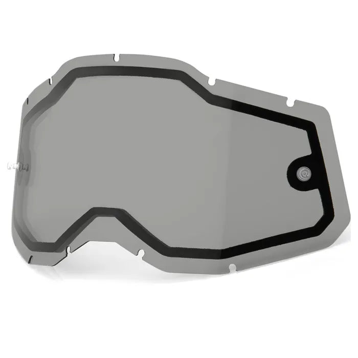 100% Racecraft 2, Accuri 2 & Strata 2 Dual Pane Lens - Smoke