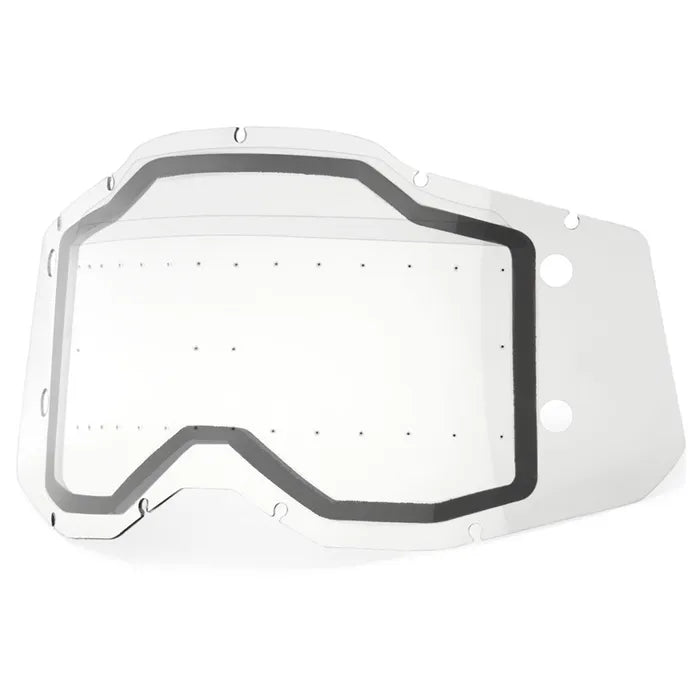 100% Racecraft 2, Accuri 2 & Strata 2 Forecast Dual Lens (With Bumps) - Clear