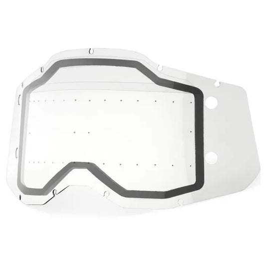 100% Racecraft 2, Accuri 2 & Strata 2 Forecast Dual Lens (With Bumps) - Clear