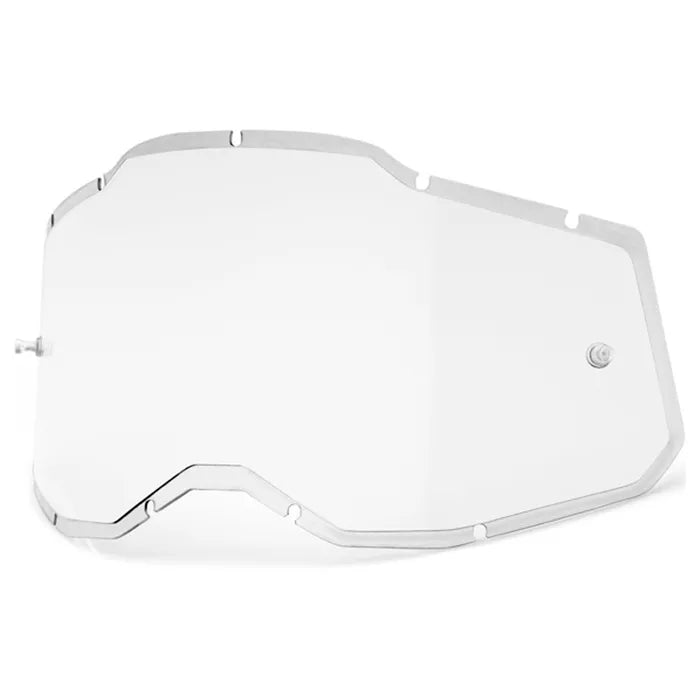 100% Racecraft 2, Accuri 2 & Strata 2 Injected Lens - Clear