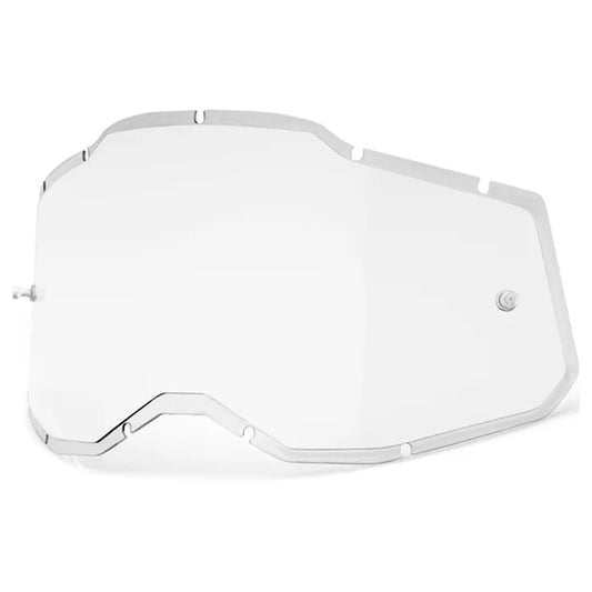 100% Racecraft 2, Accuri 2 & Strata 2 Injected Lens - Clear