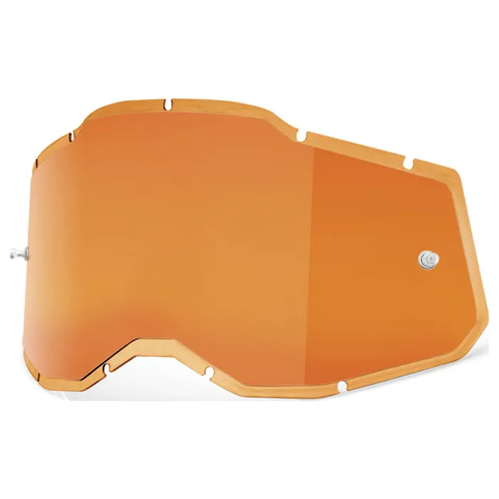 100% Racecraft 2, Accuri 2 & Strata 2 Injected Lens - Persimmon