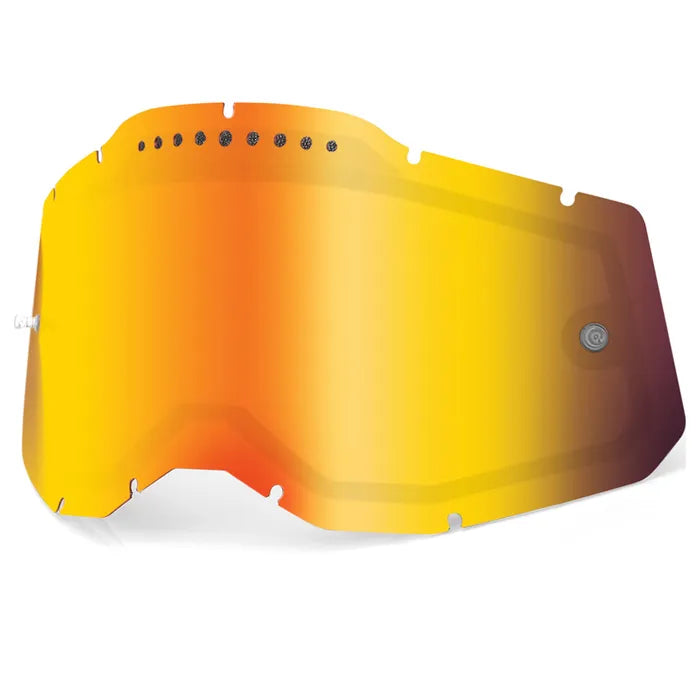100% Racecraft 2, Accuri 2 & Strata 2 Vented Dual Pane Mirror Lens - Red