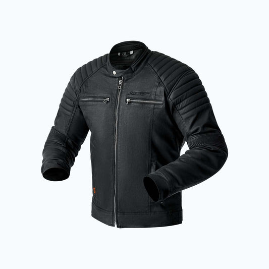 RST Brixton D3O CE WP Classic Wax Jacket - Black