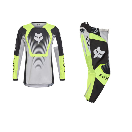 FOX 2026 YOUTH 180 COLLECT GEAR SET - GREY/YELLOW
