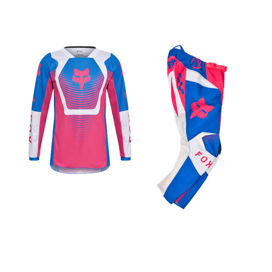 FOX 2026 YOUTH 180 COLLECT GEAR SET - BLUE/PINK