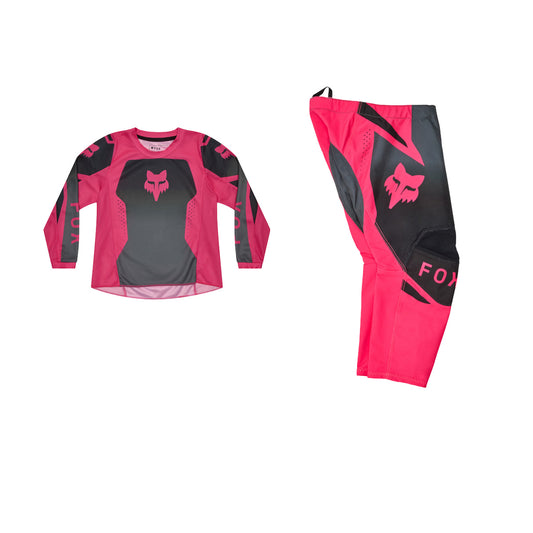FOX 2026 KIDS GIRLS 180 SHIELD GEAR SET - BLACK/PINK