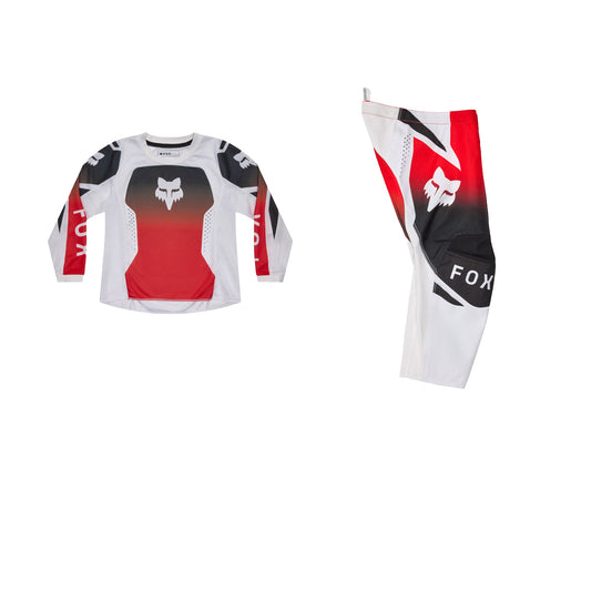 FOX 2026 KIDS 180 SHIELD GEAR SET - FLO RED