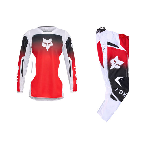 FOX 2026 YOUTH 180 SHIELD GEAR SET - FLO RED