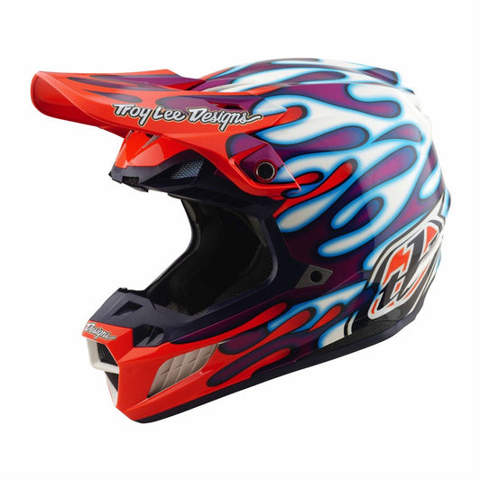 Troy Lee Designs 26.2 SE5 Composite MIPS Helmet - Overspray Violet / White