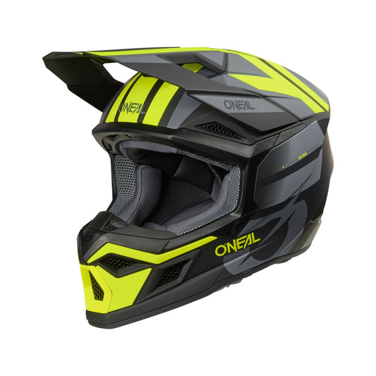ONEAL 2026 3SRS RIDE HELMET - BLACK/GREY/NEON YELLOW