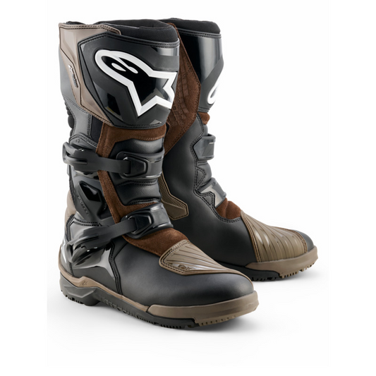 ALPINESTARS COROZAL V2 ADVENTURE DRYSTAR BOOTS - BROWN BLACK