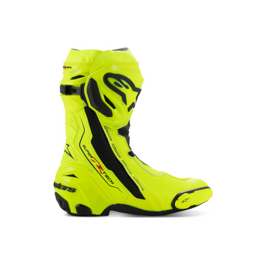 ALPINESTARS SUPERTECH R V2 BOOTS - FLURO-YELLOW BLACK
