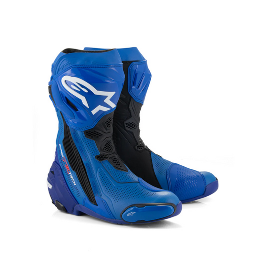 ALPINESTARS SUPERTECH R V2 VENTED BOOTS - BLUE BLACK