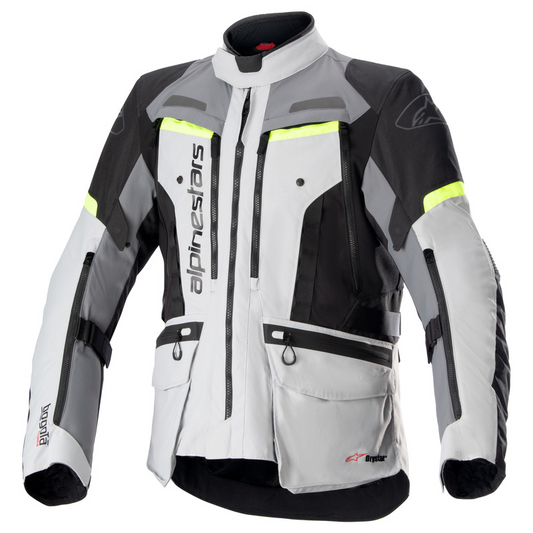 ALPINESTARS BOGOTA PRO DRYSTAR JACKET - GREY/FLURO YELLOW