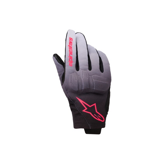 ALPINESTARS WOMENS REEF V2 GLOVES - GREY BLACK FLUO-PINK