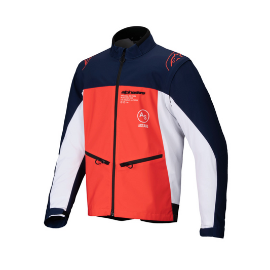 ALPINESTARS LITE-DURA SOFTSHELL JACKET - NAVY HOT ORANGE WHITE