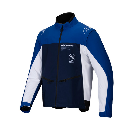 ALPINESTARS LITE-DURA SOFTSHELL JACKET - NAVY BRIGHT BLUE WHITE
